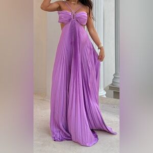 Elegant Purple Evening Gown